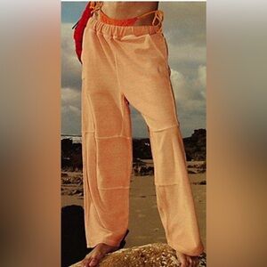 Free People Orange Track Pants